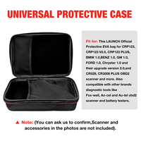 KINGBOLEN Estuche Protector Bolsa de Almacenamiento para Escáner OBD2 LAUNCH CRP123/CRP123 PLUS/Creader VII +/CR529/CR3008 PLUS Lector de Código
