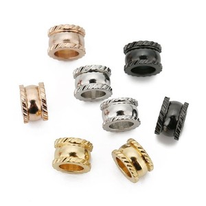 Stainless Steel Round Beads Black Rose Gold Silver Gold For <b>Bracelet</b> Making DIY Jewelry Accessories Wholesale WLL30 - Product Image 5