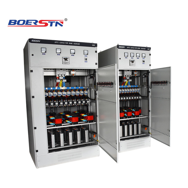 440V AC Power Distribution Electrical Power Factor Correction 450Kvar Capacitor Bank Panel/Cabinet with Reactors ISO Certified