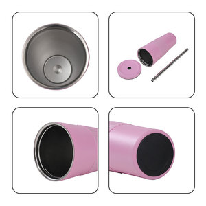 Stainless Steel Tumbler 850ml Insulated With Straw Wide Mouth Travel Cup For Milk Tea And Water - Product Image 2