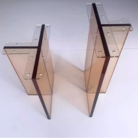 Pieds de table en acrylique transparent personnalisés EOM, base de table à manger en forme de T pour restaurant, maison, café, pieds de table en lucite