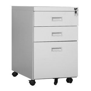 Bệ Lưu Trữ Locker 3 Ngăn Kéo <span class=keywords><strong>KD</strong></span> Kim Loại Di Động Di Chuyển Tủ Hồ Sơ Tủ - Product Image 4