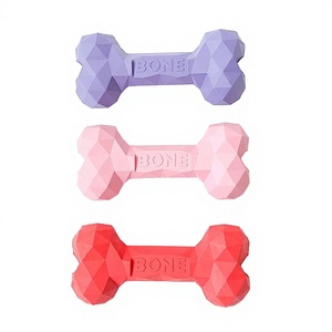 Juguete Masticable para Perros de Goma Natural con Forma de Hueso de Diamante, Duradero, con Dispensador de Comida, Sabor <span class=keywords><strong>Vallina</strong></span>, para Uso en Interiores, 2022 - Product Image 3