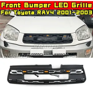 Grille de pare-chocs pour Toyota RAV4 2001-2003, grille de course pour pare-chocs avant, kit carrosserie, grille de pare-chocs avant en plastique ABS, accessoires de voiture - Product Image 3