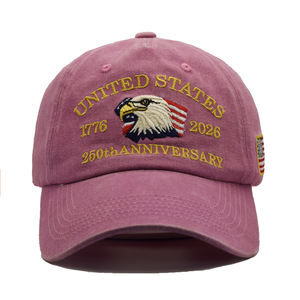 Gorra Conmemorativa del 250 Aniversario de la Independencia de EE. UU. Estilo <span class=keywords><strong>Retro</strong></span> Desgastado - Algodón Suave Lavado con Parche Bordado - Product Image 6