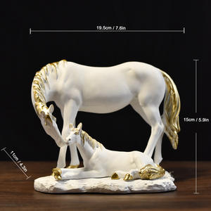 Collezione di oggetti decorativi in resina contemporanea-ornamenti di cavalli animali per la casa, la tavola e la decorazione del Desktop - Product Image 6