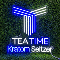 Enseigne lumineuse LED néon flexible pour logo de bar ou salon de thé, panneau suspendu pour fenêtre extérieure/intérieure, décoration murale pour café ou magasin de détail