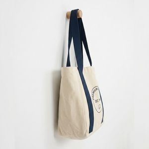Plain Fashion Folding Zipper <b>Print</b> Logo Eco-friendly Recycled Cotton Canvas Tote Bag Reusable <b>Extra</b> <b>Large</b> for Travel Gym - Product Image 2