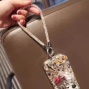 Luxe cristal strass bracelet porte-clés téléphone chaîne chaîne brillant Bling charme pour téléphone portable lanière sangle accessoire - Product Image 5