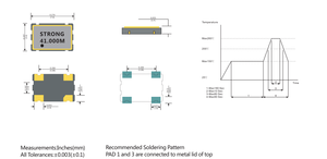 Strong Firs OEM 3215 2.0pF Máx. Cristal de diapasón SMD de 32.768kHz para reloj, resistente a temperaturas de -40~+85°C, con una estabilización de 3ppm/año - Product Image 2