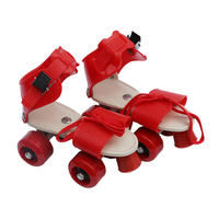 Patins à roulettes réglables à quatre roues en PVC pour l'extérieur, pour débutants, enfants, bébés, semelle en PP, roues de 16 à 21 cm