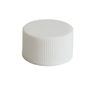 28/410 White Ribbed Screw Cap Universal Pp Plastic Lids