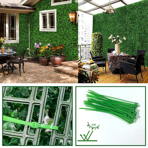Milan <b>Artificial</b> Plant Wall 25cm X 25cm High Simulation Leaves Indoor Decorative Greenery - Product Image 5