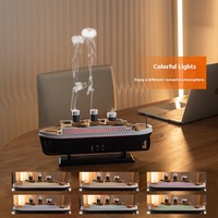 Humidificateur d'air ultrasonique 250 ml en gros avec télécommande, faible bruit, usage domestique, veilleuse LED et diffuseur de brume