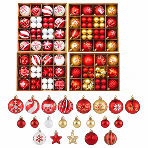 Adornos de bolas navideñas, pintura delicada, decoración brillante, decoraciones colgantes para árboles Xmans, bolas colgantes de Año Nuevo - Product Image 1