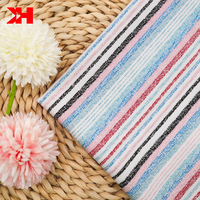 Échantillon gratuit design personnalisé rayé hawaii tissu tropical 100% rayonne tissu imprimé pour robe d'été