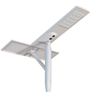 ไฟถนนโซลาร์เซลล์ LED ประสิทธิภาพสูง กันน้ำ IP65 พร้อมแบตเตอรี่ ชิ้นส่วนพลาสติก ตัวเรือนอะลูมิเนียม สำหรับลานจอดรถและถนน - Product Image 1