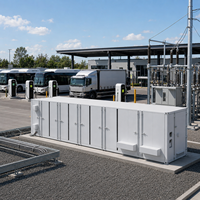 Conteneur BESS 1-5 MWh Lithium-ion LiFePO4 pour Stockage d'Énergie Solaire et Éolienne Hybride, RS485, Refroidissement Liquide, Réduction des Picots de Consommation, OEM BOX-E001