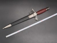 Épée courte allemande, modèle jouet de dragon avec fourreau, moule médiéval en métal avec pompon pour ouvre-bouteille ou ouvre-lettre