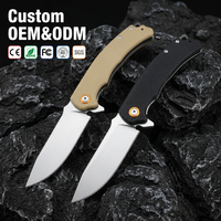 Couteau pliant de haute qualité, couteau tactique de chasse et de randonnée, couteau de poche en acier D2, manche en G10, outil de camping et de pêche, vente en gros, personnalisable T0064