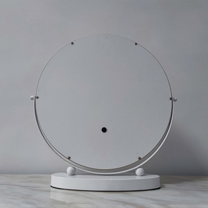 Miroir de Maquillage LED Rond à Cadre Doré, Commande Tactile, Lumineux, sur Pied, Vente en Gros Direct Usine - Product Image 3