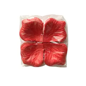 結婚式のバラの花びら人工シルク花赤いバラの花びらバレンタインデーの装飾工場卸売カスタマイズパッケージ