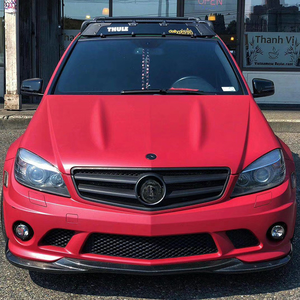 Nuevo alerón delantero de fibra de carbono <span class=keywords><strong>W204</strong></span> C63 AMG con escape para 2007-2011 - Product Image 4