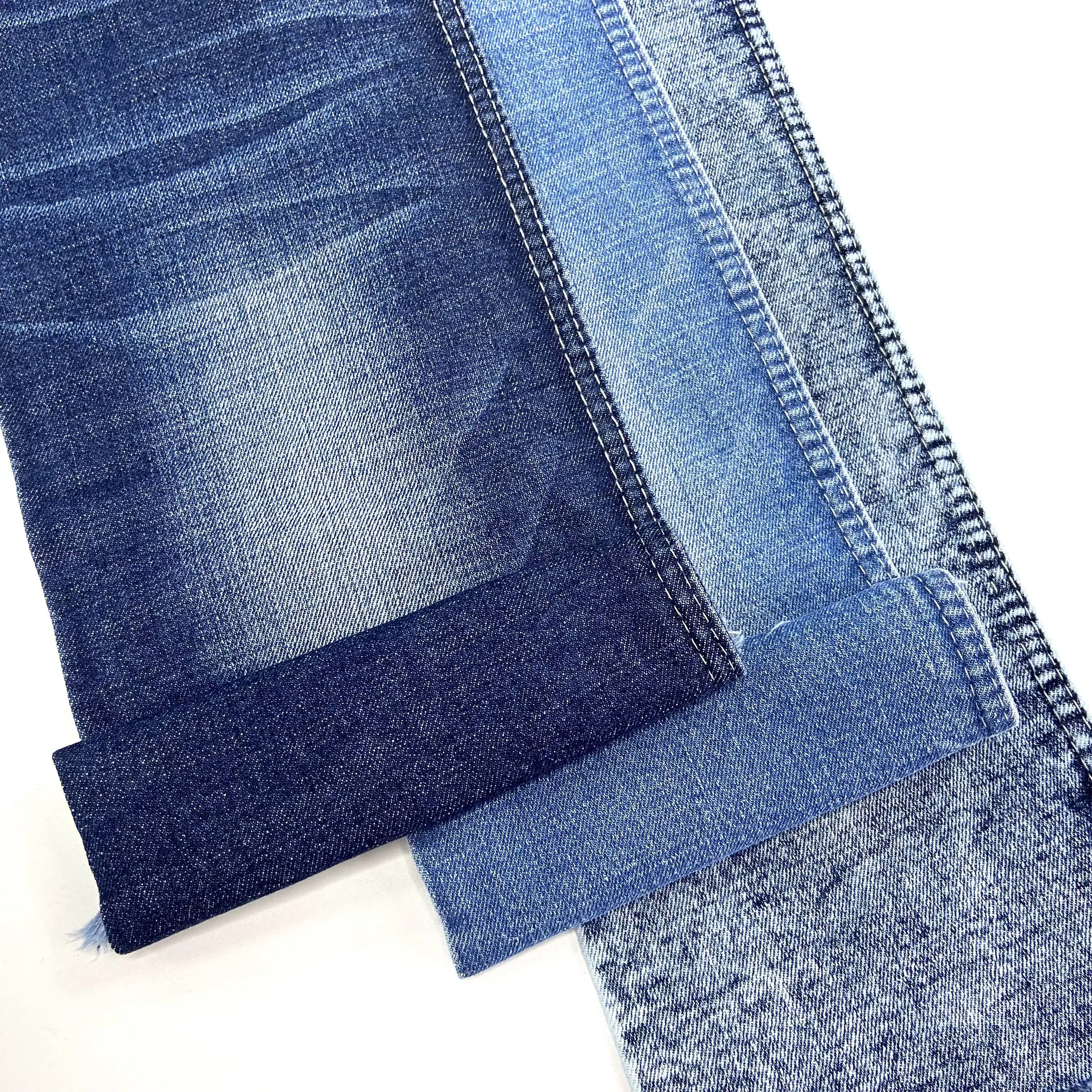 Jean Vải Bao Phủ Nút Denim Vải Giá Tại Ấn Độ Denim Vật Liệu Vải Indigo/Đen/Màu Xanh Và Màu Đen Cho Quần Jean
