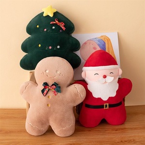 <span class=keywords><strong>Série</strong></span> de Noël d'usine : Peluche personnalisable Père Noël, Arbre de Noël, Bonhomme en pain d'épices, Coussin, Poupée douce pour la peau, Cadeau, Ornement - Product Image 5