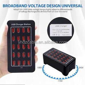 AC <b>Power</b> Adapter 100W Multi Port USB Charging Dock 20 Port USB Desktop Fast Charging Station for iPhone Samsung Huawei Laptops - Product Image 3