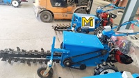 Tracteur-creuseur multifonctionnel - Trancheuse à chaîne portative pour fondations et fossés