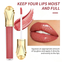 Gloss à lèvres liquide hydratant longue durée effet brillant, format voyage, maquillage de haute qualité
