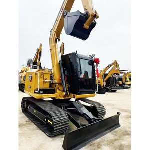 Excavatrice sur chenilles Caterpillar 307E2 d'occasion, 7 tonnes, fabrication japonaise, compacte, hydraulique, avec godet brise-roche - Product Image 1