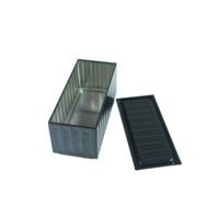 Boîte en fer blanc rectangulaire mini format, personnalisable et recyclable, pour bonbons et chocolats, modèle transport maritime, directement de l'usine