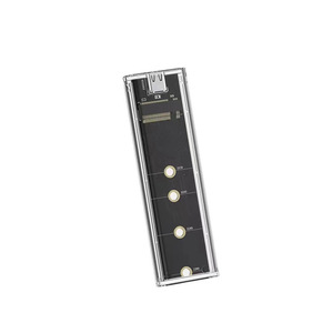 双协议便携式透明 M2 NVME & NGFF SSD 外壳 <span class=keywords><strong>M</strong></span>.2 转 USB 3.1 Type-C <span class=keywords><strong>M</strong></span>-key 外置 SSD 保护壳 - Product Image 4
