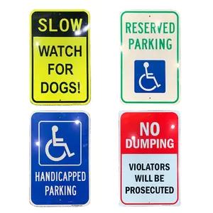 Customisable Traffic Sign Vehicle Speed Warning Signs Aluminum Road Reflective Warning Signs