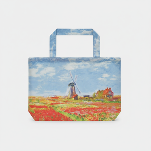 AU-01022 borsa antipioggia artistica Monet "campo tulipano" Cover elegante Tote Bag promozionale - Product Image 1