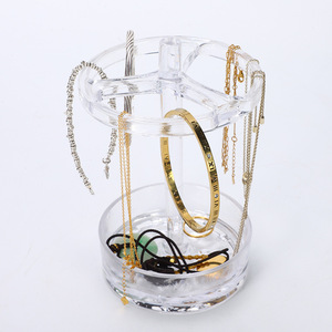 Transparent <b>Toothbrush</b> <b>Holder</b> With 4 Hole Design Desktop Cosmetic Organizer For Personal Care Products - Product Image 3