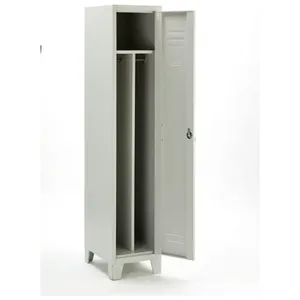 Armadietto Spogliatoio Singolo per 1 Persona con Scomparto Separato, Armadio Metallico per Casa o Ufficio - Product Image 1
