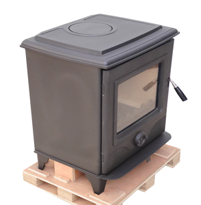 Chimenea Independiente de Hierro Fundido para Leña HF907 Negra de 8KW, Chimenea de Fuego Real para Sala de Estar de Villa, Certificación EcoDesign - Product Image 3