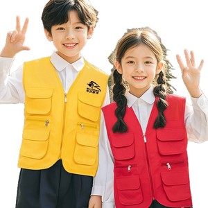 Children's Multi Pocket Vest With Custom Logo Polyester Oxford For School Events And Junior Reporters - Product Image 5