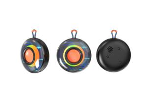 Altavoz transparente colorido Bluetooth con diafragma al aire libre impermeable RGB luz enchufe de mano tarjeta pequeño altavoz inalámbrico - Product Image 4