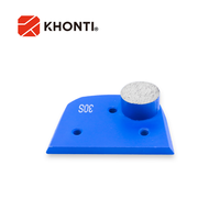 KHONTI Soft Bond Lavina Meuleuse de sol 30 grains Bloc abrasif durable Chaussures de meulage diamantées pour sol en béton époxy