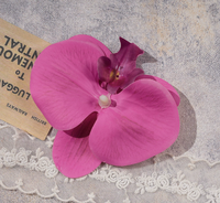 Orchidée Phalaenopsis en soie moulée par injection, grande fleur décorative pour arrangements de toile de fond de mariage et boîte cadeau