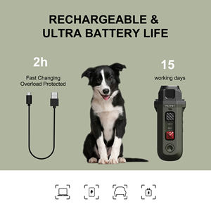 Repelente de perros ultrasónico recargable portátil para disuadir ladridos de perros hecho de nailon y plástico - Product Image 2