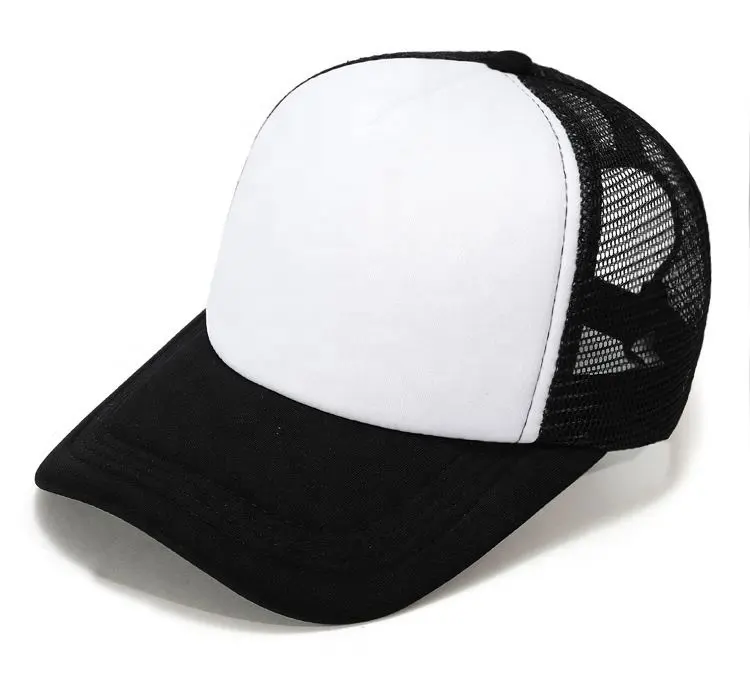 Camionista Chapéu Primeira Classe Qualidade Verão Personalizado Seu Logotipo Da Marca 5 Painel Malha Snapback Cap Bordado 5 painéis Chapéu 100% Poliéster