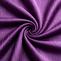 Tissu Jacquard 100% Polyester Respirant, Écologique, Résistant à l'Abrasion, Motif Teint, Largeur 58/60 pouces pour Robe de Soirée - Vente en Gros