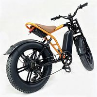 Vélo électrique rétro à pneus larges de 20 pouces, vélo de montagne tout-terrain, vélo à assistance électrique