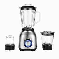 Pengolah Makanan Multifungsi Elektrik Rumah Tangga, Blender Kecepatan Tinggi, Penggiling Daging, Ekstraktor Jus Segar, Stainless Steel