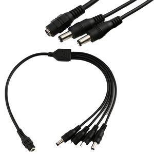 Кабель-адаптер питания 5521 <span class=keywords><strong>DC</strong></span>, 6 разветвителей, 2.1*5.5 мм, штекер-гнездо, для бытовой техники, стандарт CN, разветвитель питания <span class=keywords><strong>DC</strong></span> - Product Image 4